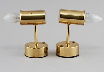 VÄGGLAMPOR, ett par, Hans Agne Jakobsson, Markaryd, 1900-talets andra hälft.