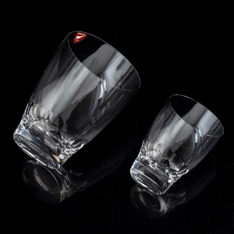 Ingeborg Lundin, 65 pieces glass, 'Carina', Orrefors.