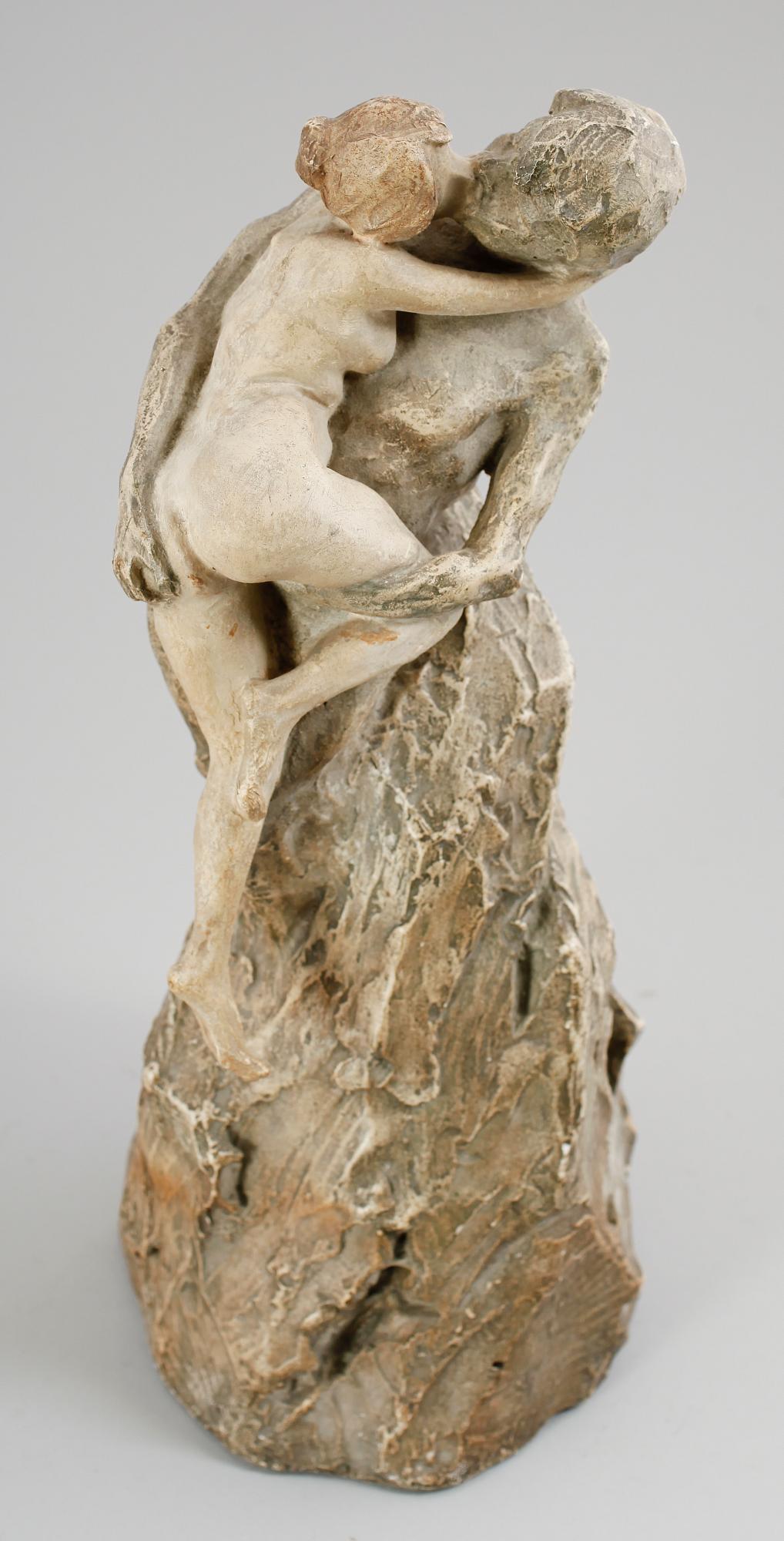 SVEN BOBERG, skulptur, gips, signerad Paris 1905.