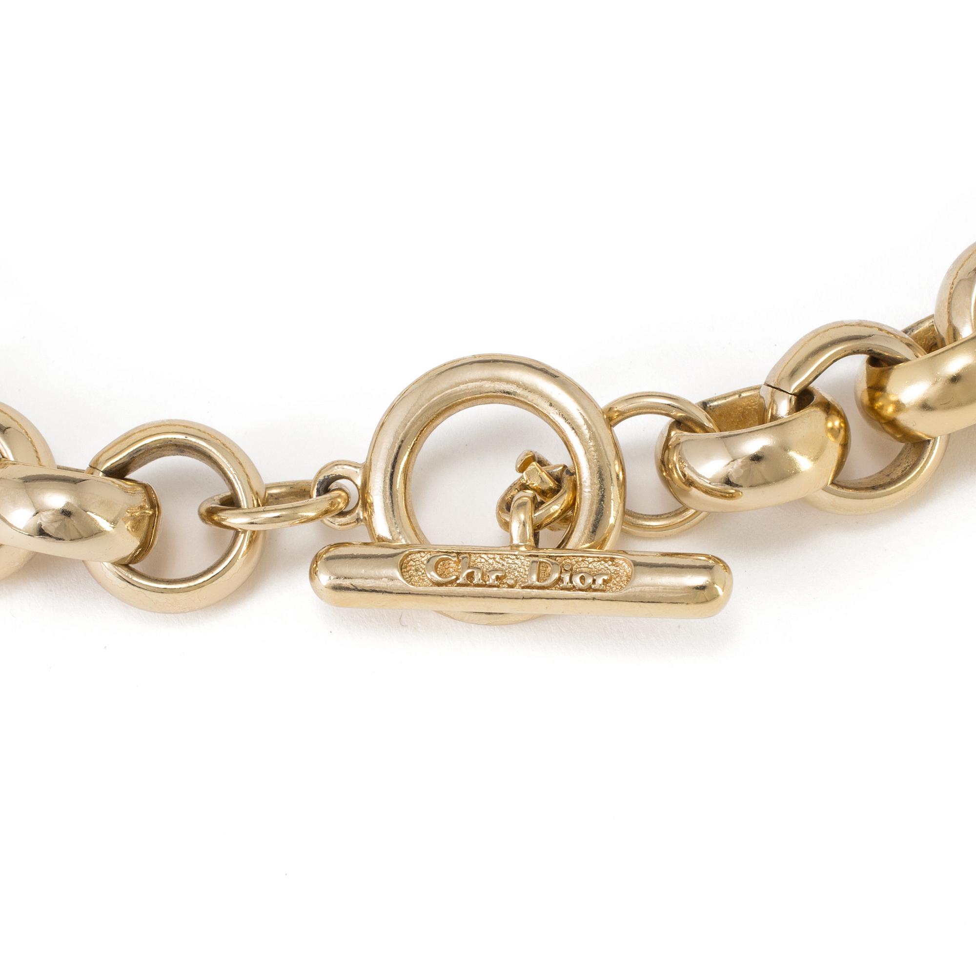 A necklace by Christian Dior.