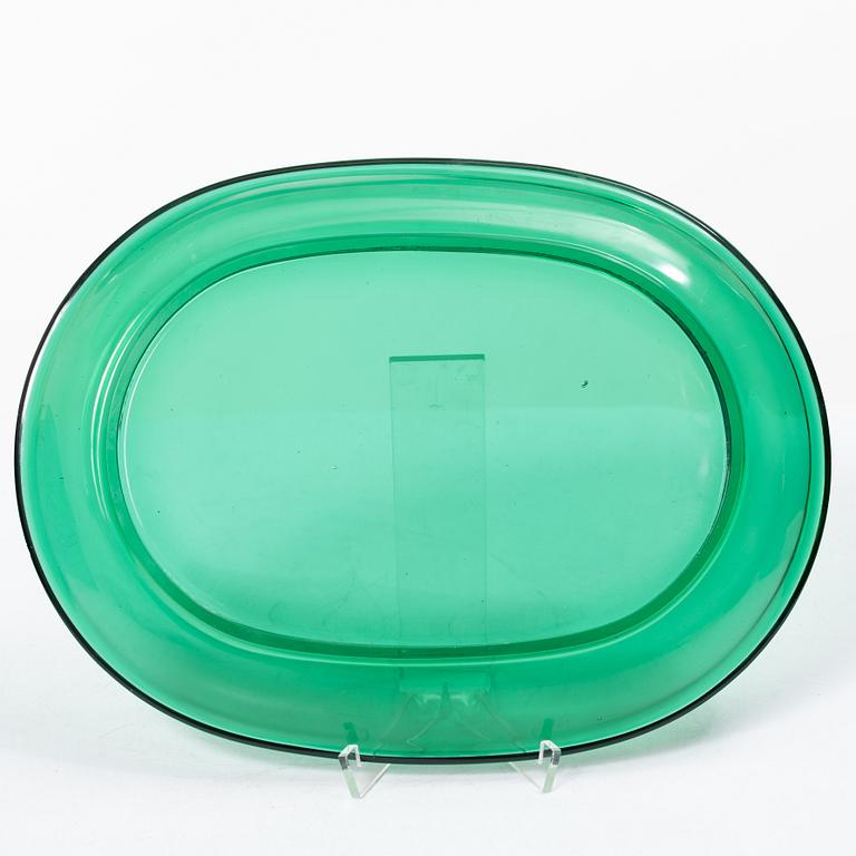 Josef Frank, Eleven lobster plates and eight bowls, Reijmyre/Gullaskruf for Svenskt Tenn, Sweden.