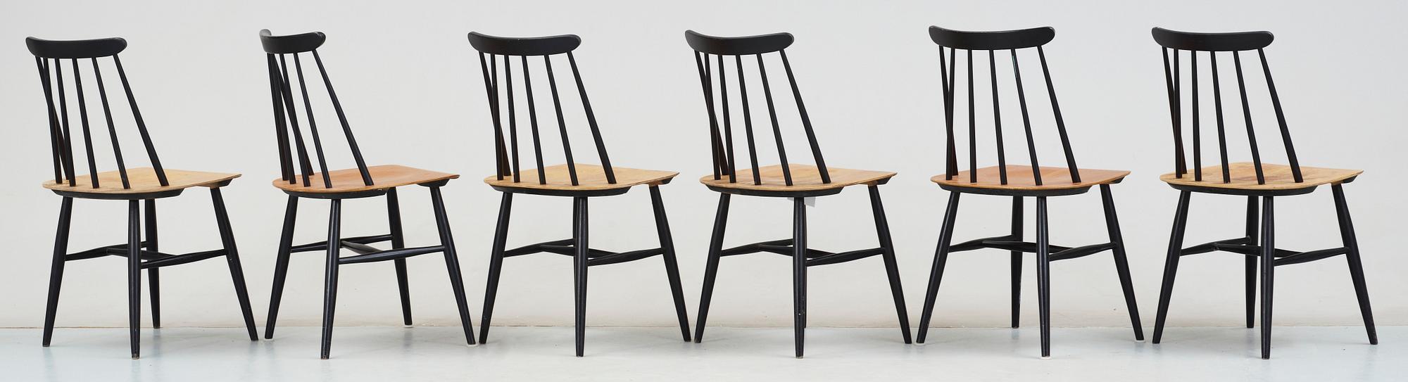 STOLAR, 6 st, "Fanett", Ilmari Tapiovaara, Edsbyverken, 1950/60-tal.
