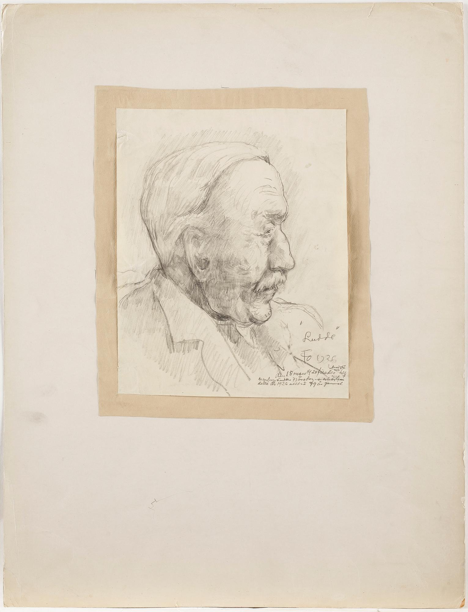 EINAR FORSETH, Parti teckningar och skisser. 21 st.