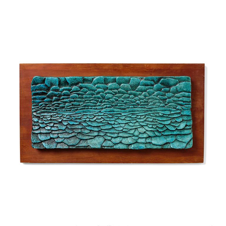 Hans Hedberg, a faience wall relief, Biot, France.