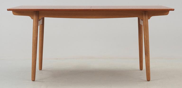 A Hans J Wegner teak dining table, Andreas Tuck, Denmark 1950's-60's.