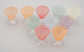 MARTINIGLAS, 10 st, "Party", Bengt Orup, Johansfors.