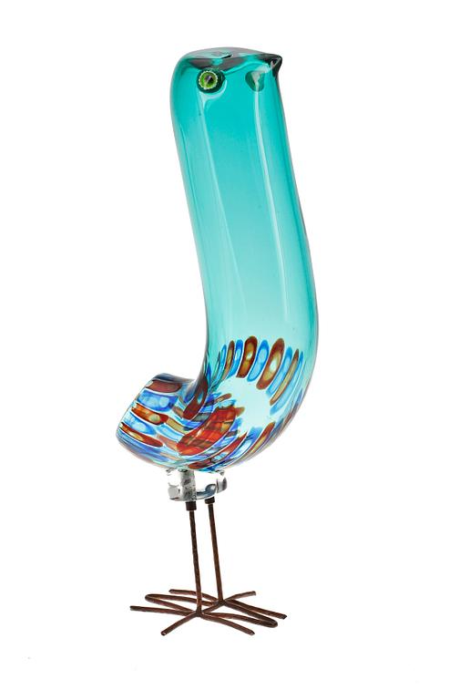 FÅGEL, glas, "Pulcino", Alessandro Pianon, Vistosi, Italien, 1960-tal.