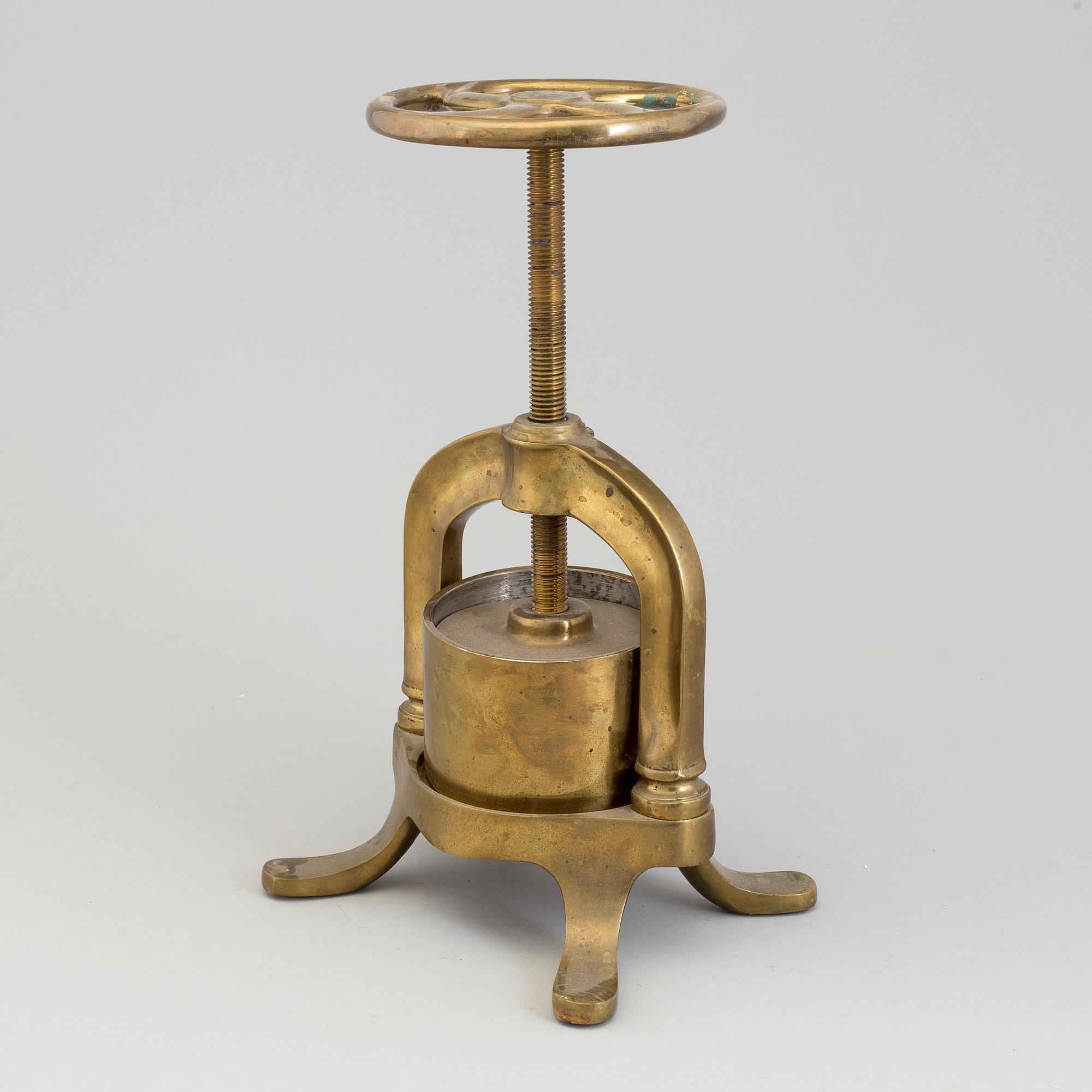 ANKPRESS, mässing, 1900-tal.