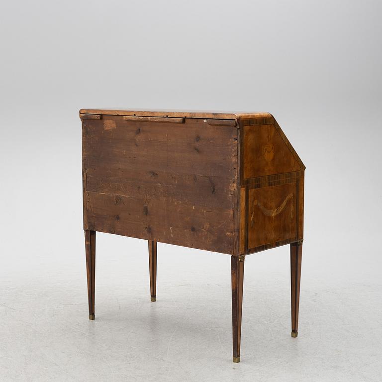 Sekretär, tillskriven Jonas Hultsten (mästare i Stockholm 1773-94), Gustaviansk.