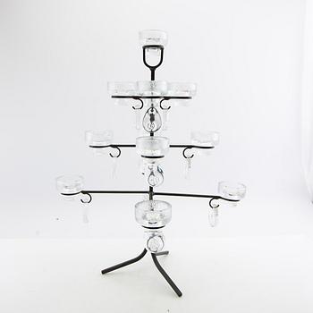 Kandelaber smide och gjutet glas 1900-talets andra hälft.