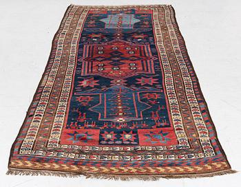 Carpet, antique Lori, approx. 325 x 125 cm.