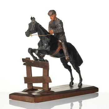 Axel Petersson Döderhultarn, Jockey on horseback.
