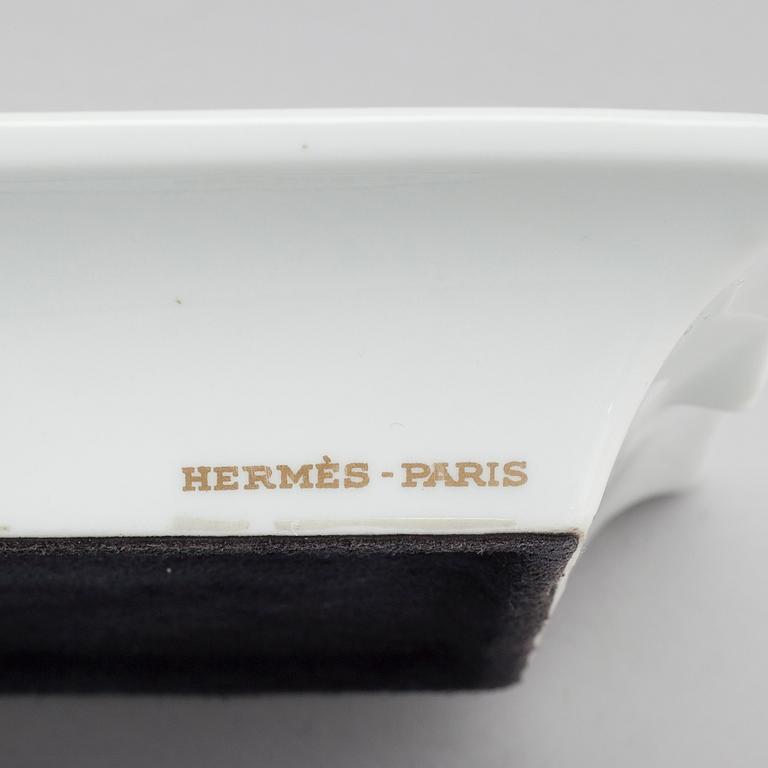 a porcelain ashtray.