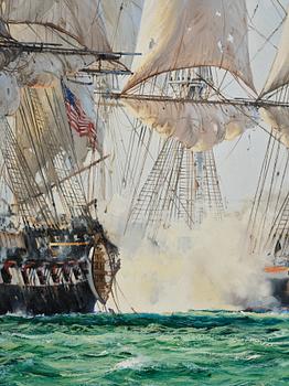 Barry Mason, "Shannon" in battle with "Chesapeake".