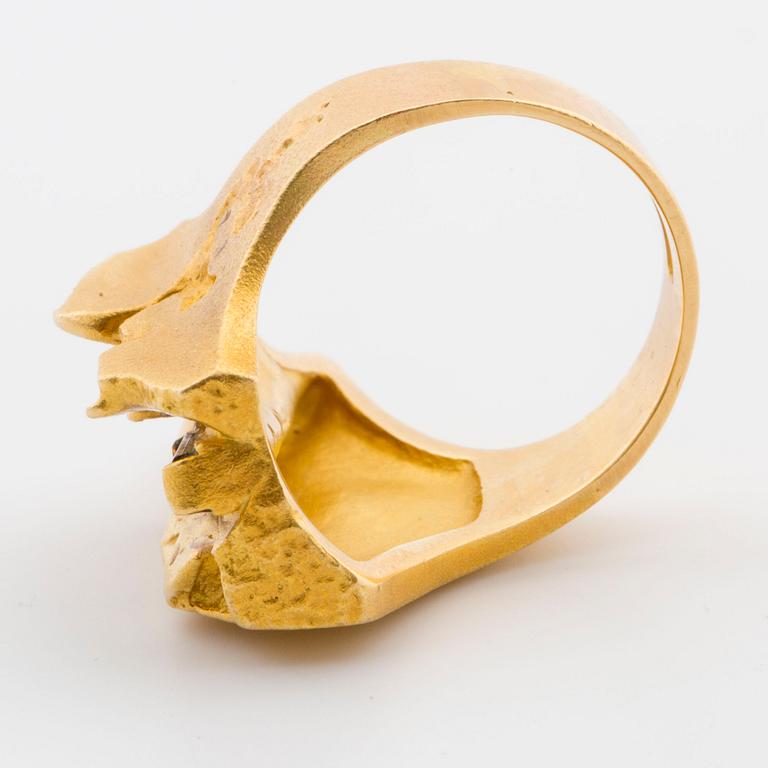 RING, Björn Weckström, Lapponia.
18K guld, turmalin.