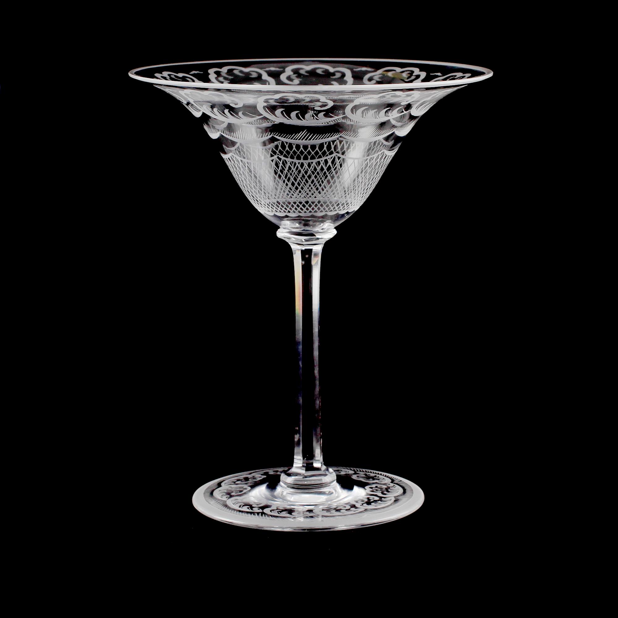 SKÅL PÅ FOT, glas, "Molnet", Simon Gate, Orrefors.