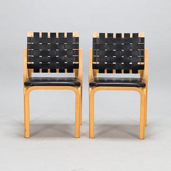 Alvar Aalto, stolar, 4 st, modell 612, Artek, 1900-talets slut.