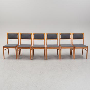 Six beech tree chairs, second half of the 20th Century.