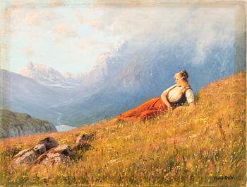 Hans Dahl,  oil on canvas signed.