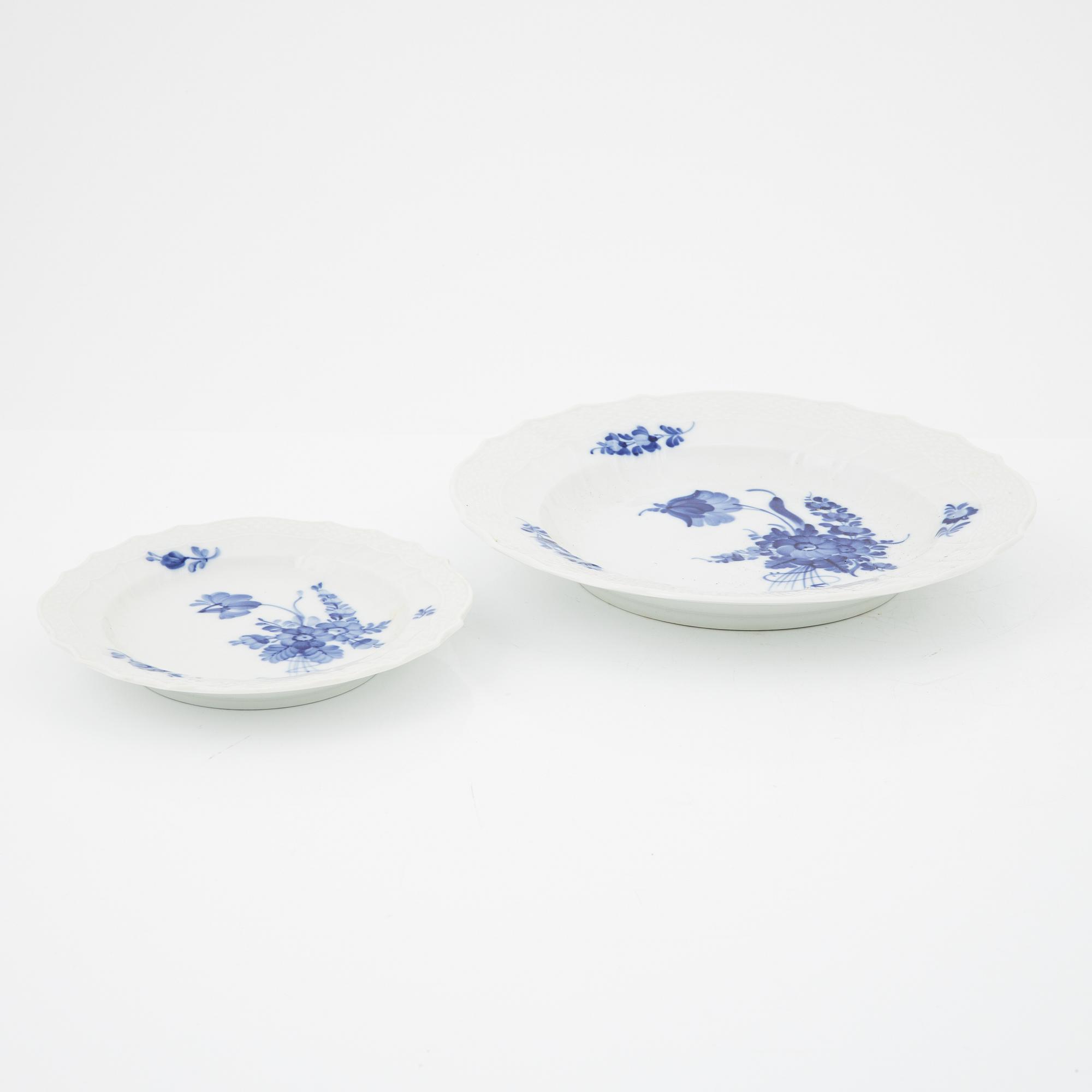 A xx-piece porcelain service, 'Blur flower', Royal Copenhagen, Denmark.