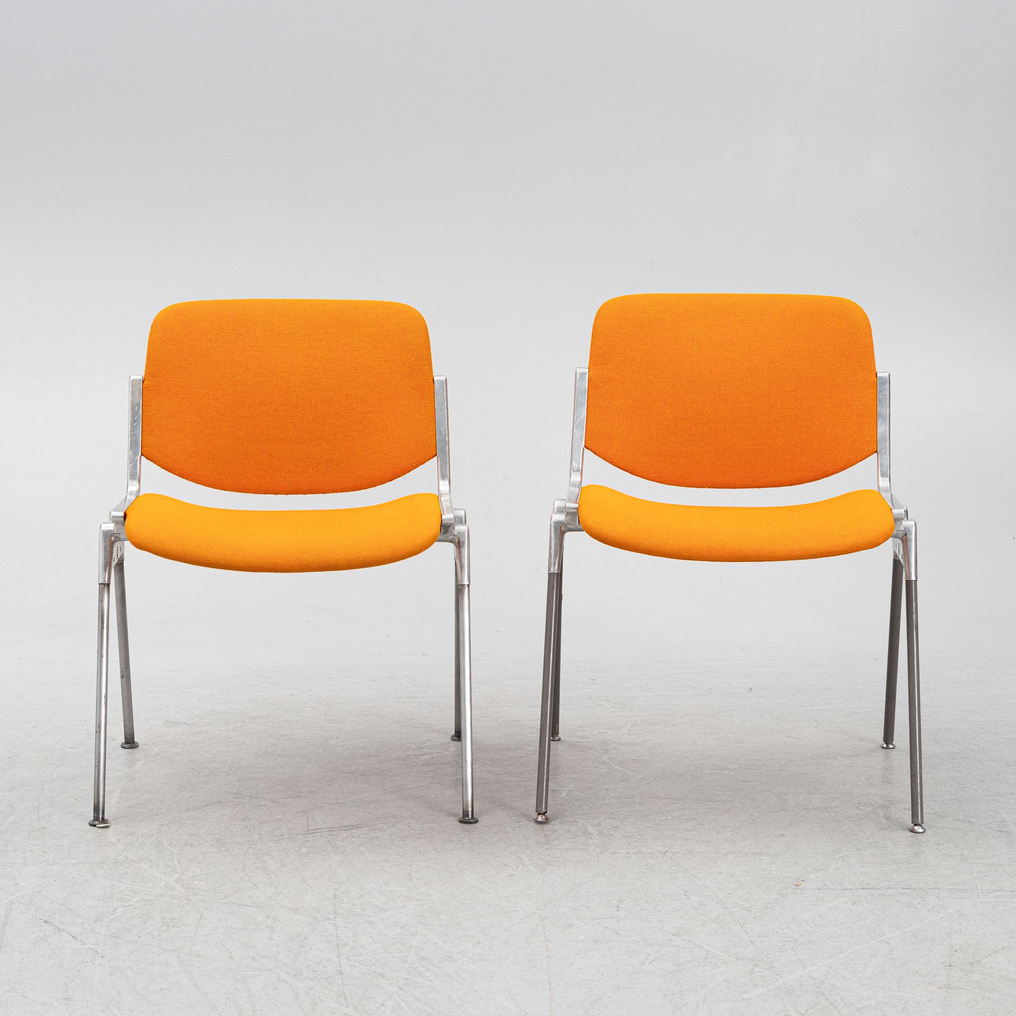 Giancarlo Piretti, stolar, 6 st, Castelli, Italien, 1900-talets andra hälft.