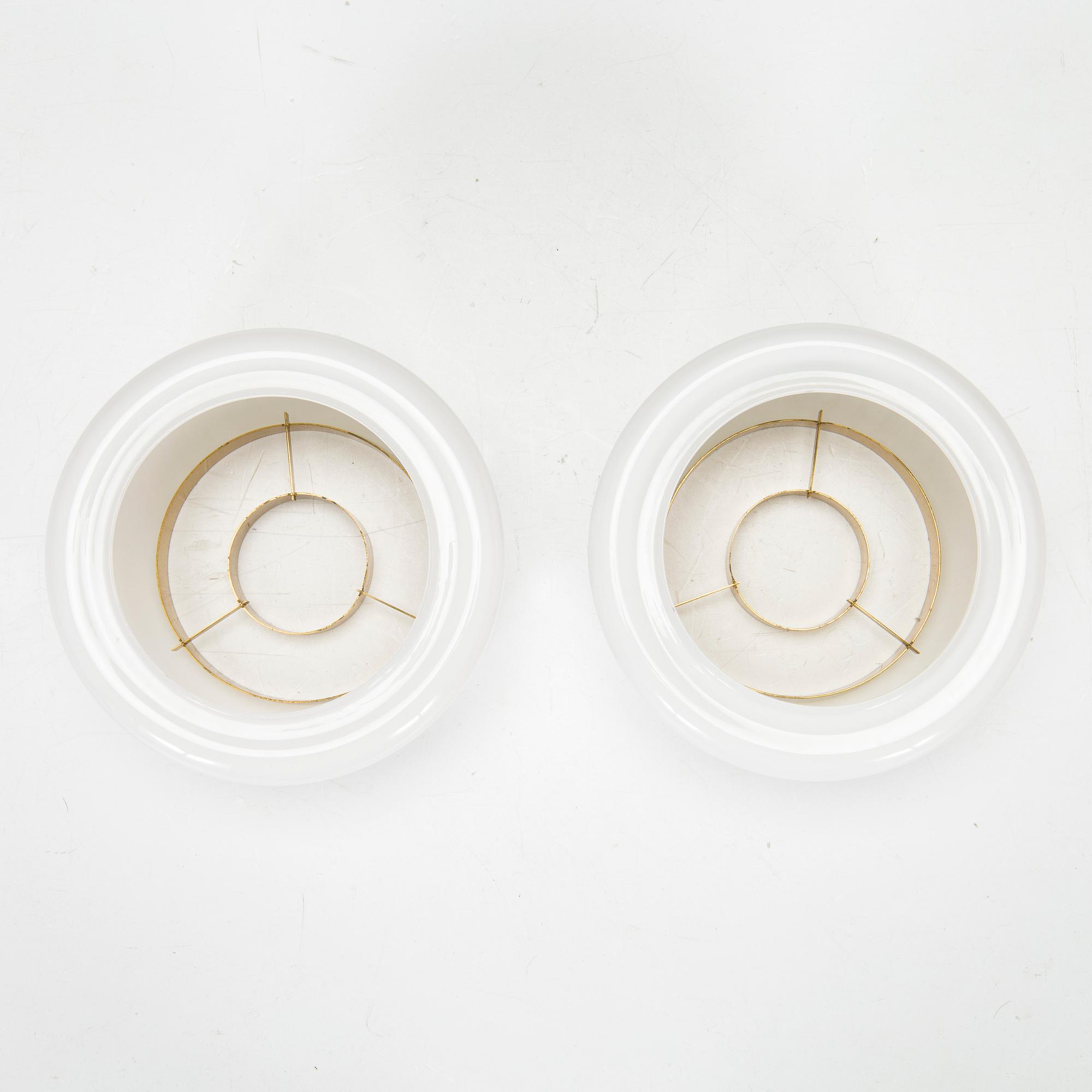 Lisa Johansson-Pape, taklampor, ett par, modell 71-143, Stockmann Orno 1900-talets mitt.,