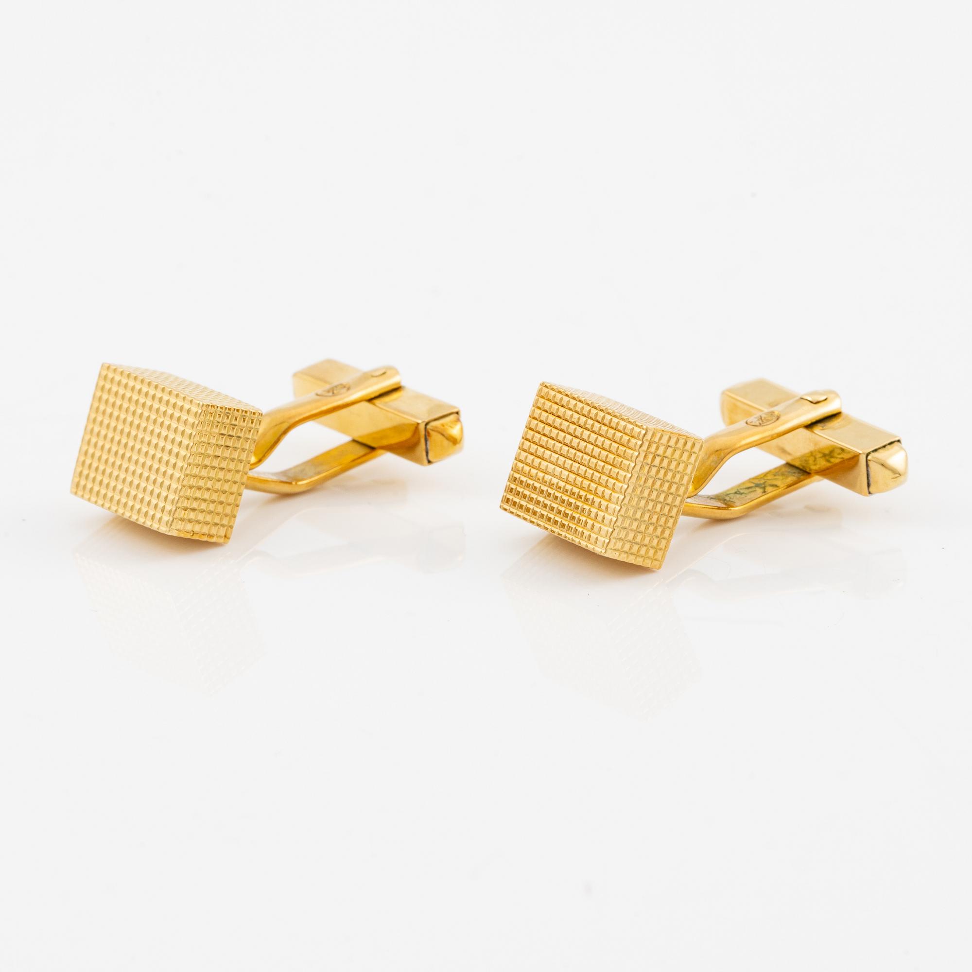 A pair of cufflinks 18K gold, Gübelin.