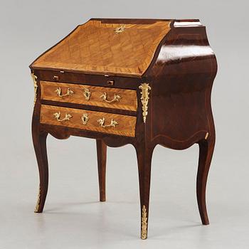 A Swedish Rococo secretaire attributed to Niklas Korp, master 1763.