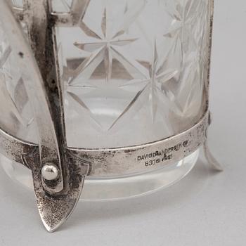 A David Andersen silver tea glass, Oslo Norway early 20th century.