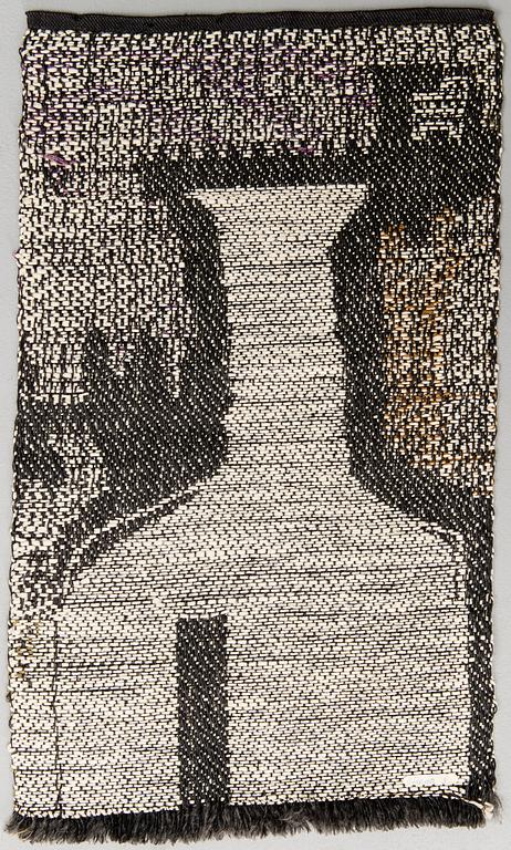 DORA JUNG, A TAPESTRY. Bottle. Signed. Late 1950s.