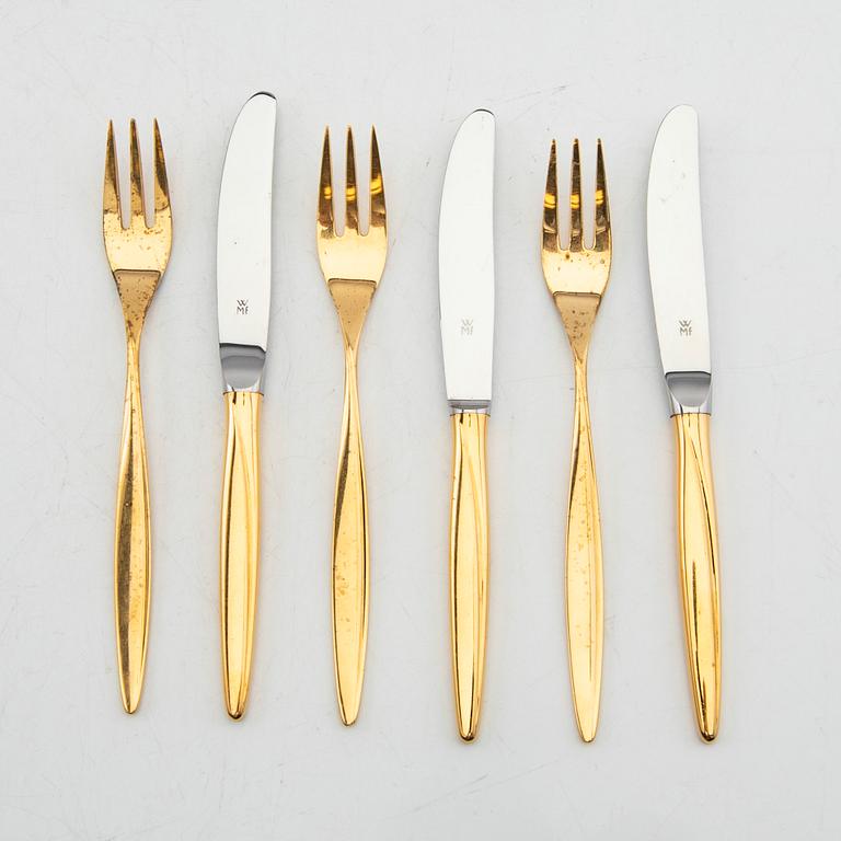 Cutlery 24 pcs WMF (Württembergische Metallwarenfabrik) gilded silver.