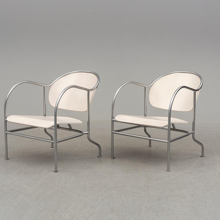 A pair of end of the 20th century  'Sven' chairs by Mats Theselius for Källemo.