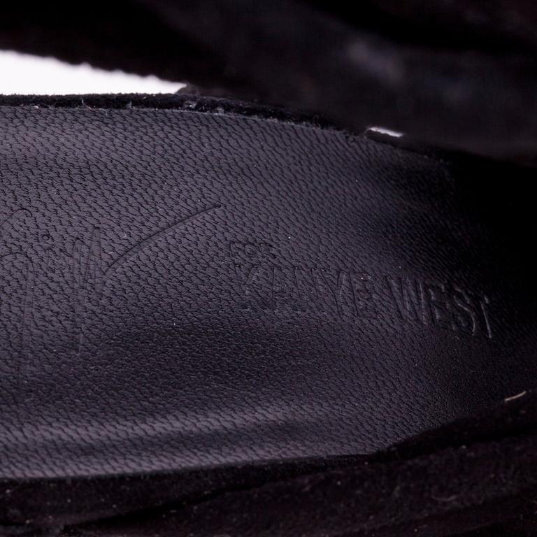 GIUSEPPE ZANOTTI x KANYE WEST, ett par sandaletter. Storlek 37.