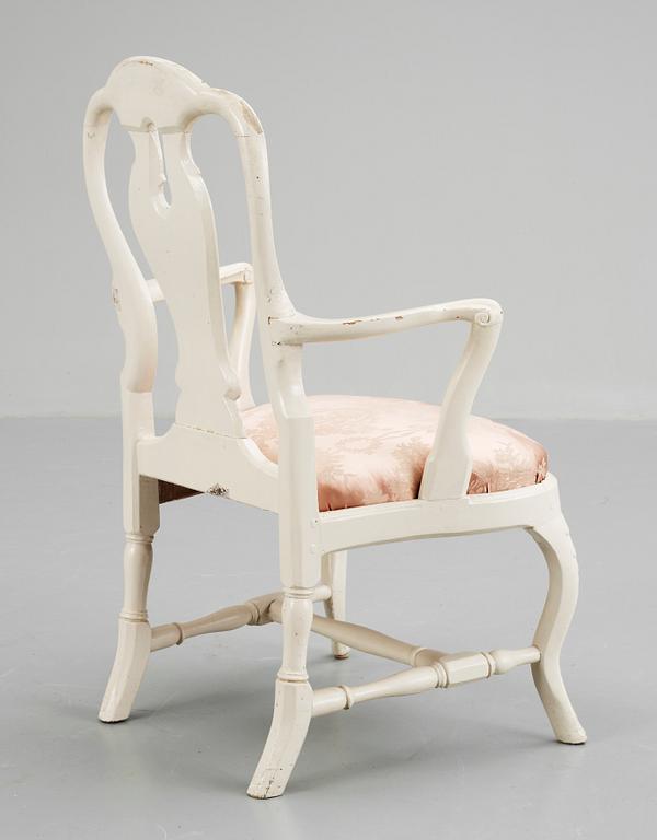 A Swedish Rococo 18th century armchair.