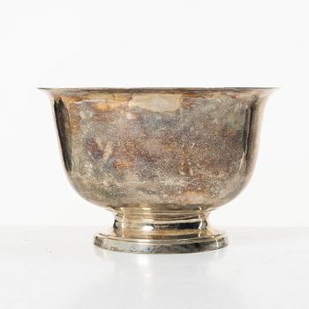 Johan Petter Grönvall, a Swedish parcel-gilt silver bowl, Stockholm 1822.