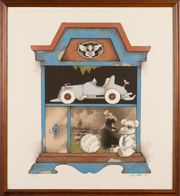 RAIMO KANERVA, serigraphs, set of 4, signed, dated -79 and numbered.