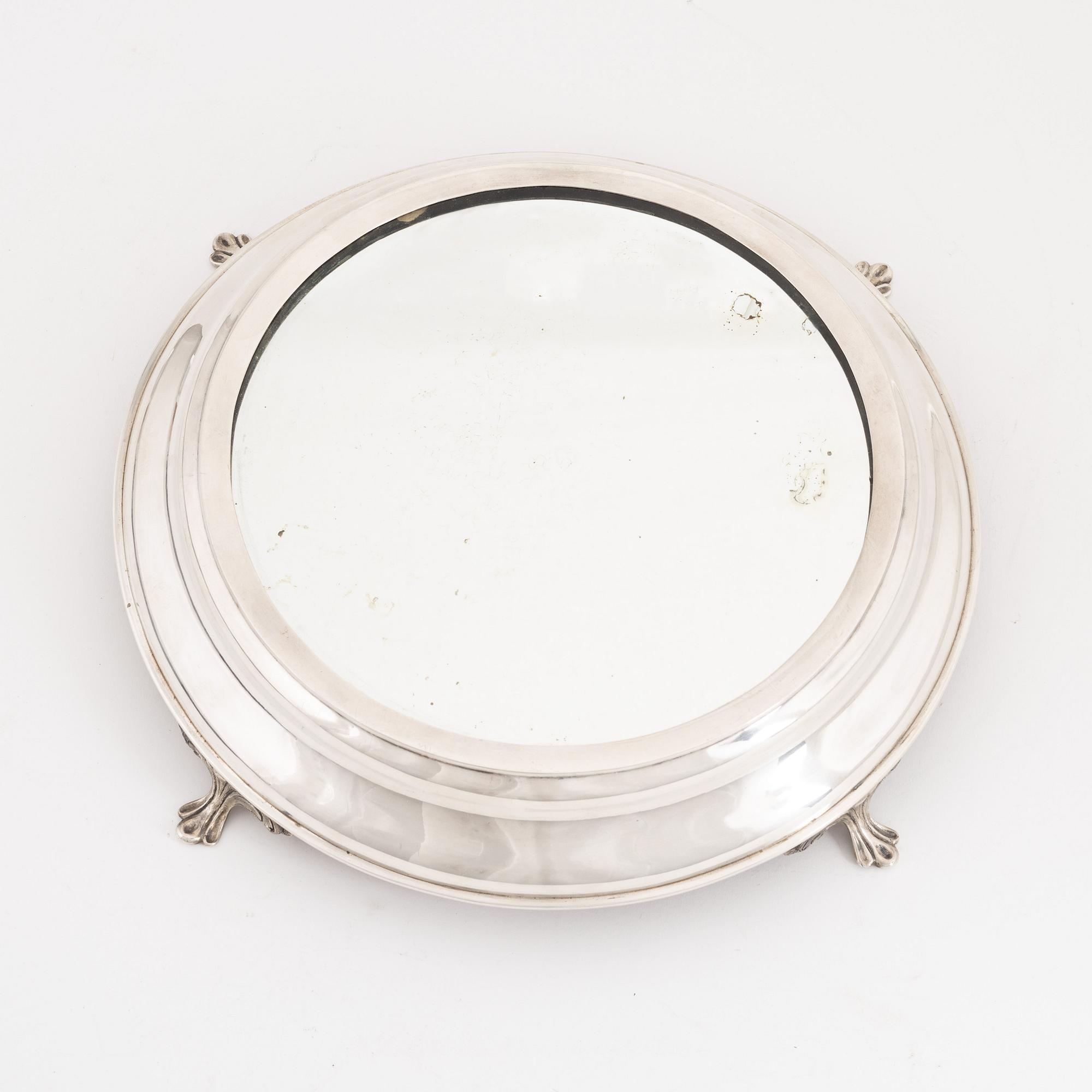 A Danish silver centerpiece, mark of JS Prahl, Copenhagen 1881.