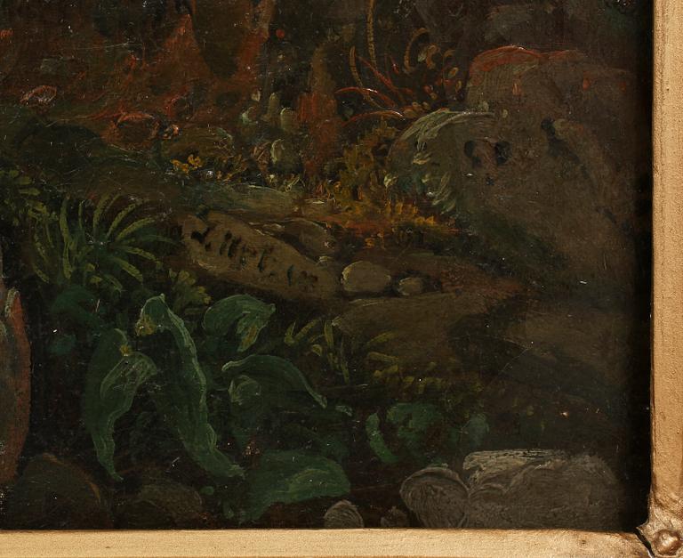 OKÄND KONSTNÄR, olja på duk, sign, 1800-talets sista kvartal.