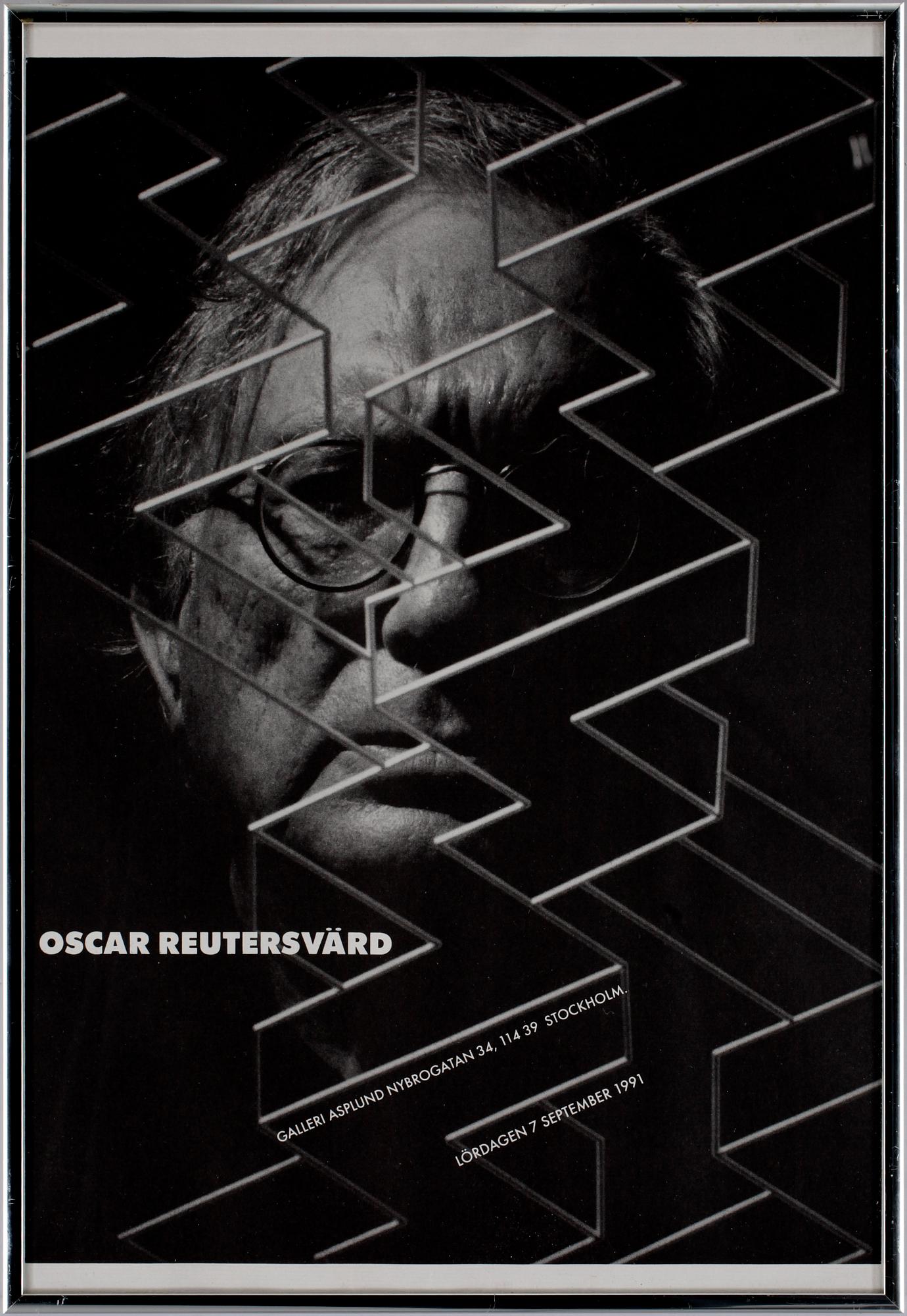 OSCAR REUTERSVÄRD, tuschteckning. Sign.