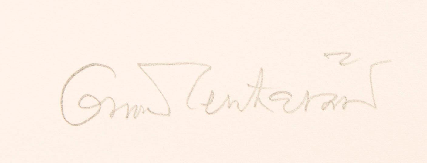 Oscar Reutersvärd, two color lithographs, signed épreuve d'artiste.