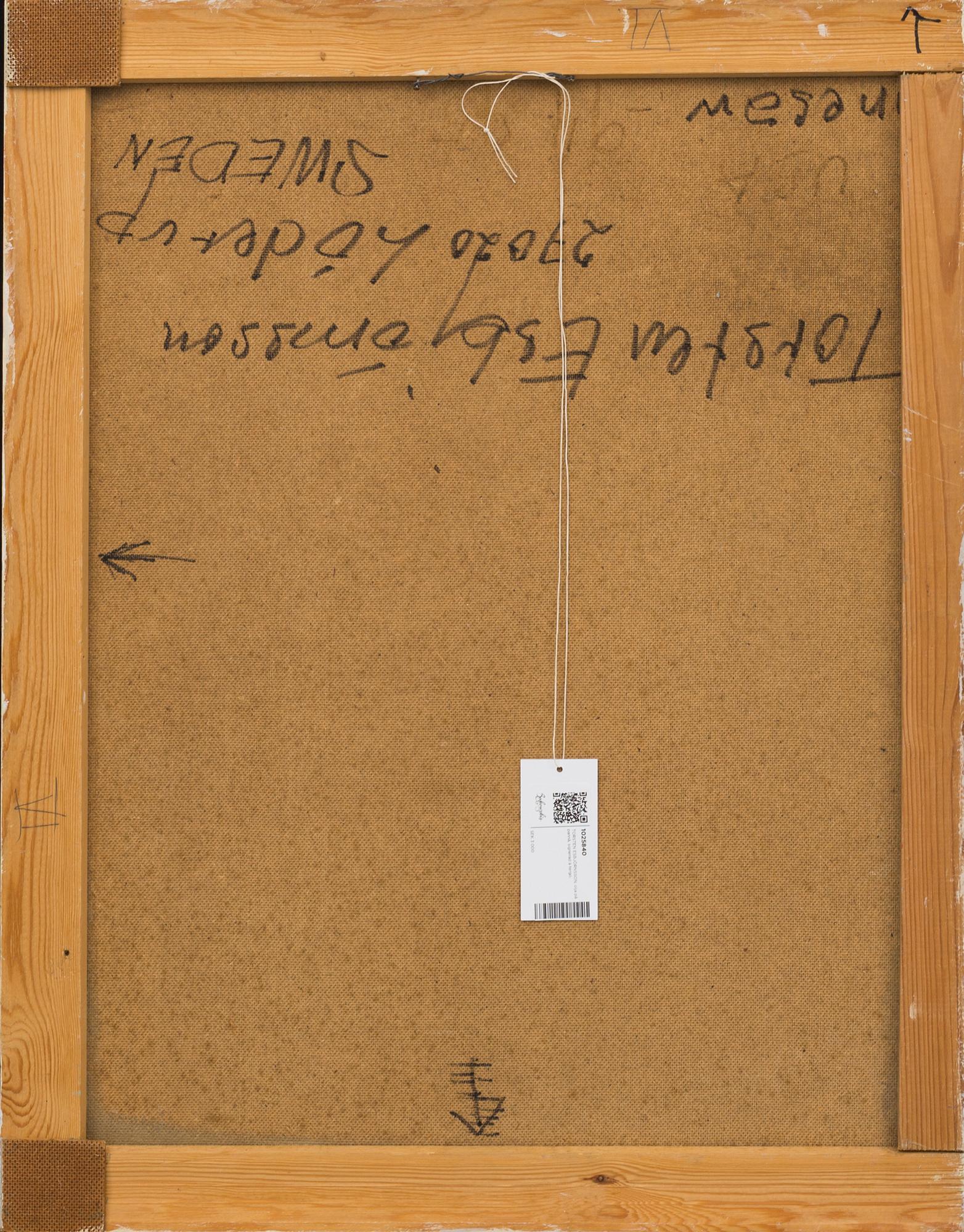 TORSTEN ESBJÖRNSSON, olja på pannå, signerad á tergo,