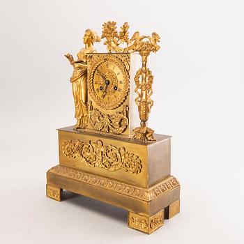 A late Empire mid 19th century table clock.