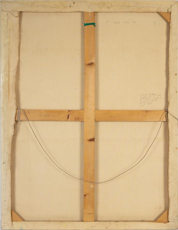 Lenore Malen, mixed media on canvas, signed and dated 1978 verso.