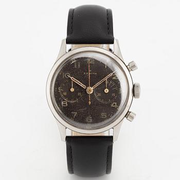 Zenith, Excelsior Park, wristwatch, "Yugoslavian Air Force", chronograph, 37 mm.