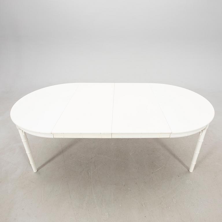 A seven-piece dining suite by Miranda of Sweden, second half of the 20th century.