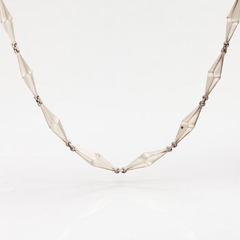 Björn Weckström, A sterling silver necklace "Rombo". Lapponia 1998.