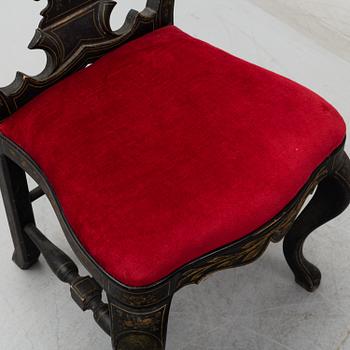 Stolar, ett par, senbarockstil, 1800-tal.