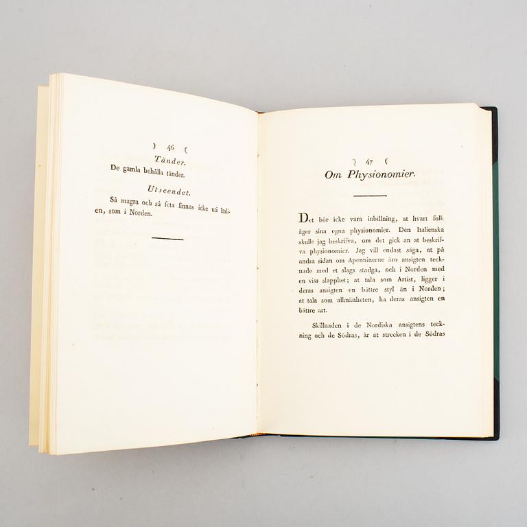 ”Journey to Italy”, with 38 hand-coloured plates.