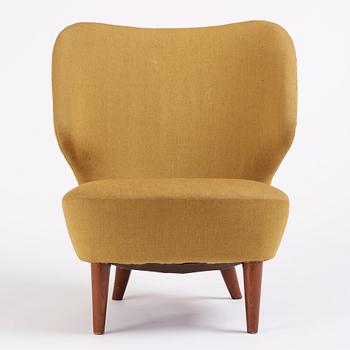 Sven Staaf, a Swedish Modern easy chair, model "1765", Almgren & Staaf, Helsingborg, 1940-50s.