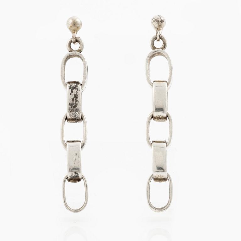 Sven-Erik Högberg, a pair of earrings, silver, Gothenburg.